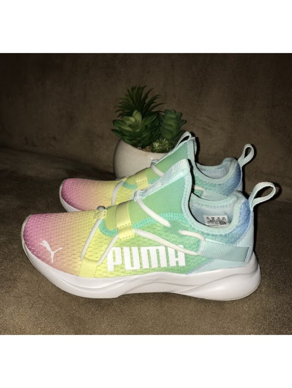 Puma Youth Pastel Gradient Athletic Sneakers Size 4.5C US
